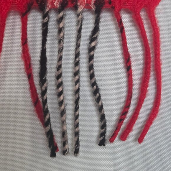 Vintage Burberry Red Plaid Scarf - Picture 3 of 3